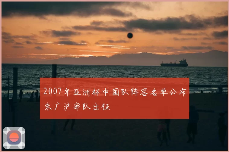 2007年亚洲杯中国队阵容名单公布朱广沪率队出征